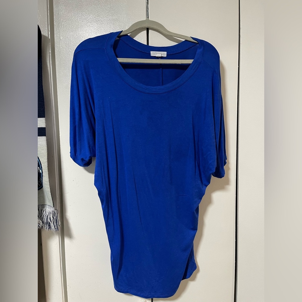 Free to Live Royal Blue Women's Dolman Sleeve Tunic